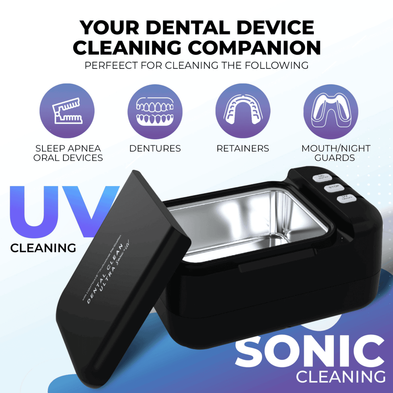 Medical Sonic Cleaner Advanced- Ultrasonic + Ultraviolet Cleaning